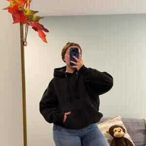 AND1 Super MAX Heavy Faded Black Hoodie Size M